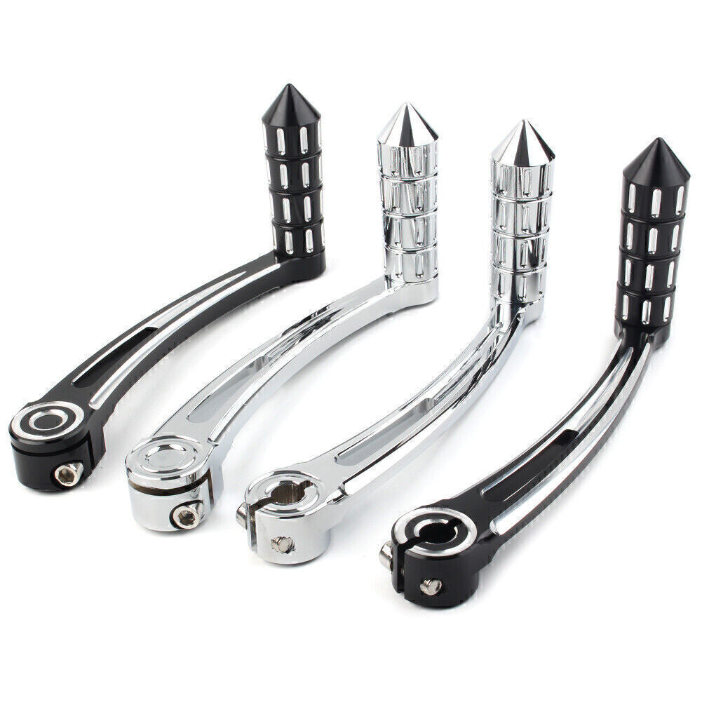 ya 5 8.7 Fit 2000-2015 for Harley FL Softail Models Heel Toe Shift Lever + Spike Shifter Pegs