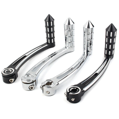 ya 5 8.7 Fit 2000-2015 for Harley FL Softail Models Heel Toe Shift Lever + Spike Shifter Pegs