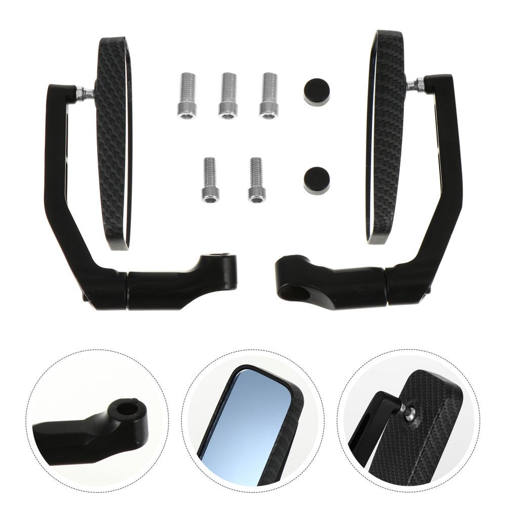 ya 4 6.21 2 Pcs Motorcycle Mirror Aluminum Alloy Rearview Motorbike Wing Mirrors