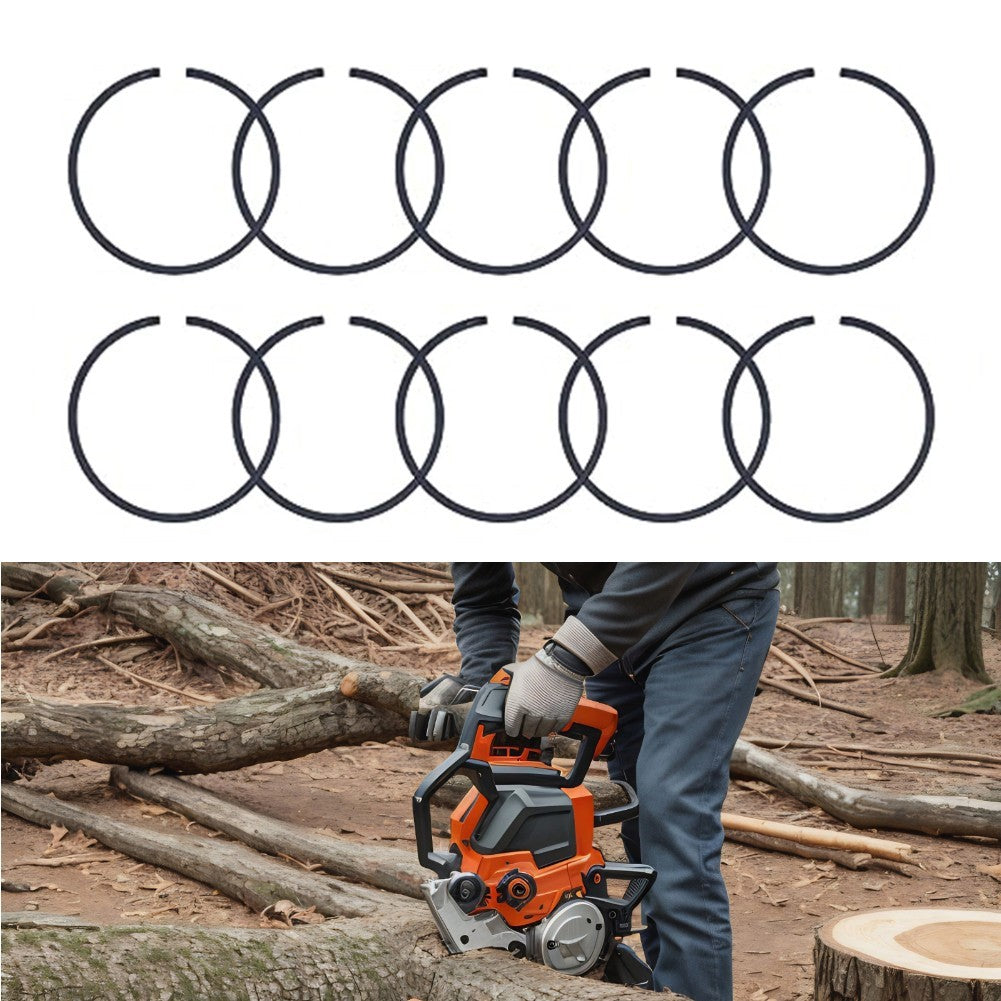 ya 17 Compatibility Set of Ten Piston Rings at 46mm for Various Chainsaw Models