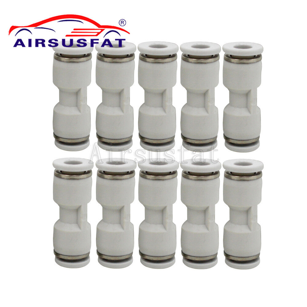 ya 1 8.5.4 10pcs for Mercedes Suspension Air Pipe Hose Repair Straight Connector 6mm to 6mm 