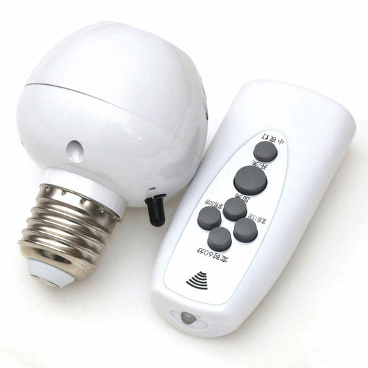 ya 14 Wireless IR Remote Control E27 Light Bulb Holder Dimmable Timer Night Light Base