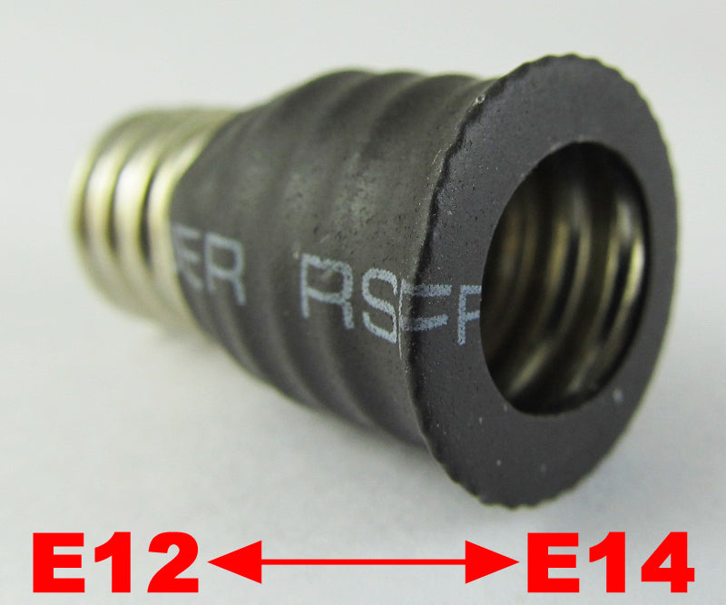 ya 14 100x E12 Male to E14 Female Base LED Light Bulb Adapter Holder Socket Converter