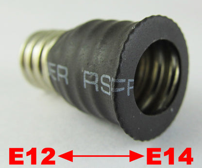 ya 14 100x E12 Male to E14 Female Base LED Light Bulb Adapter Holder Socket Converter