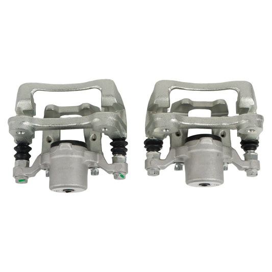 ya 10 5.28 Pair Rear Brake Calipers w/ Brackets for 2011 - 2015 for Hyundai Sonata for Kia Optima