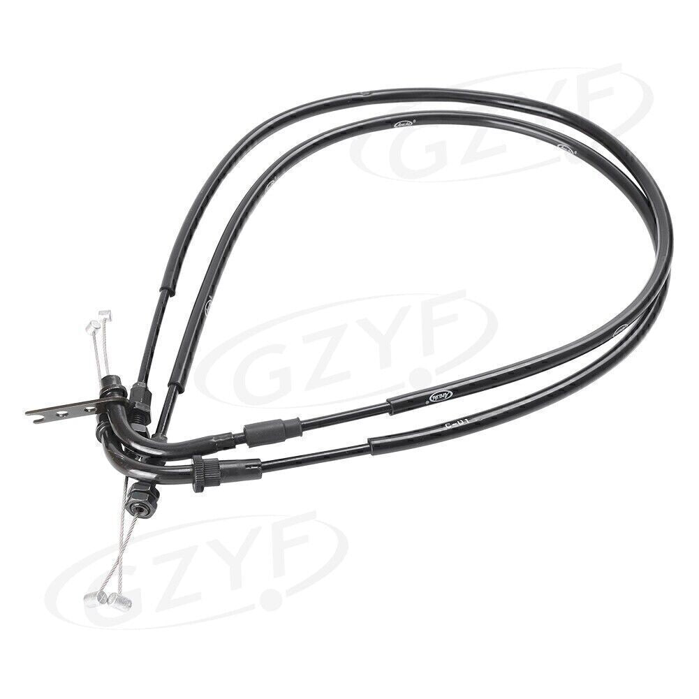 ya 2 7.16 2X Black Throttle Tubing Accelerator Lines for Suzuki GSXR600 750 2006 2007-2010