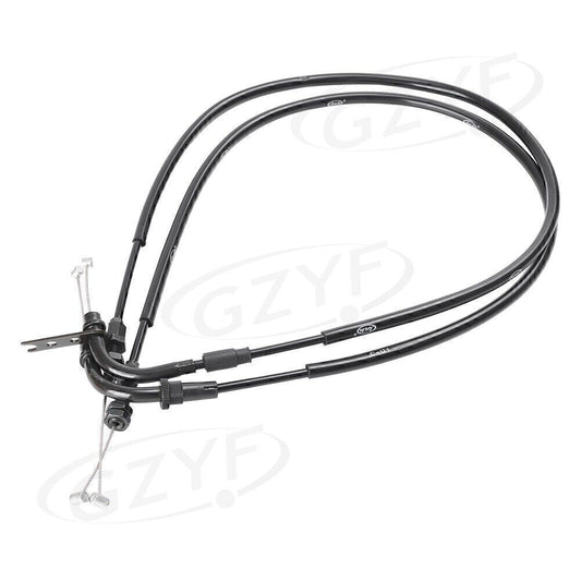 ya 2 7.16 2X Black Throttle Tubing Accelerator Lines for Suzuki GSXR600 750 2006 2007-2010