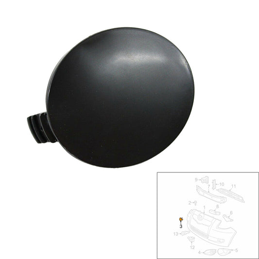 ya 27 6.18 52721-52906 Front Bumper Grille Tow Eye Cap Cover Fit For 2007-2016 for Toyota Yaris
