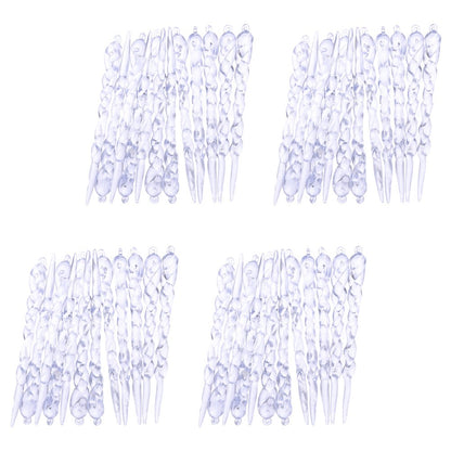 ya 25 48 Pcs Tiny Or ments Transparent Pendant Decoration Icicles