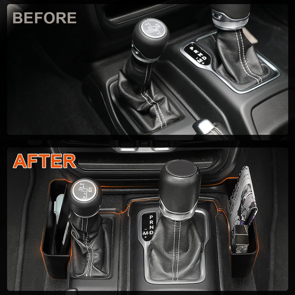 ya 5 8.7 Console Shifter Storage Box For 2020-2025 for Jeep Gladiator Gear Shift Organizer