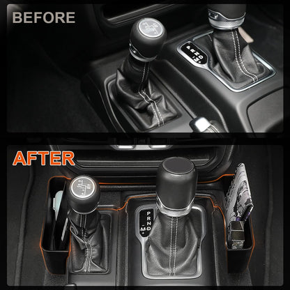 ya 5 8.7 Console Shifter Storage Box For 2020-2025 for Jeep Gladiator Gear Shift Organizer
