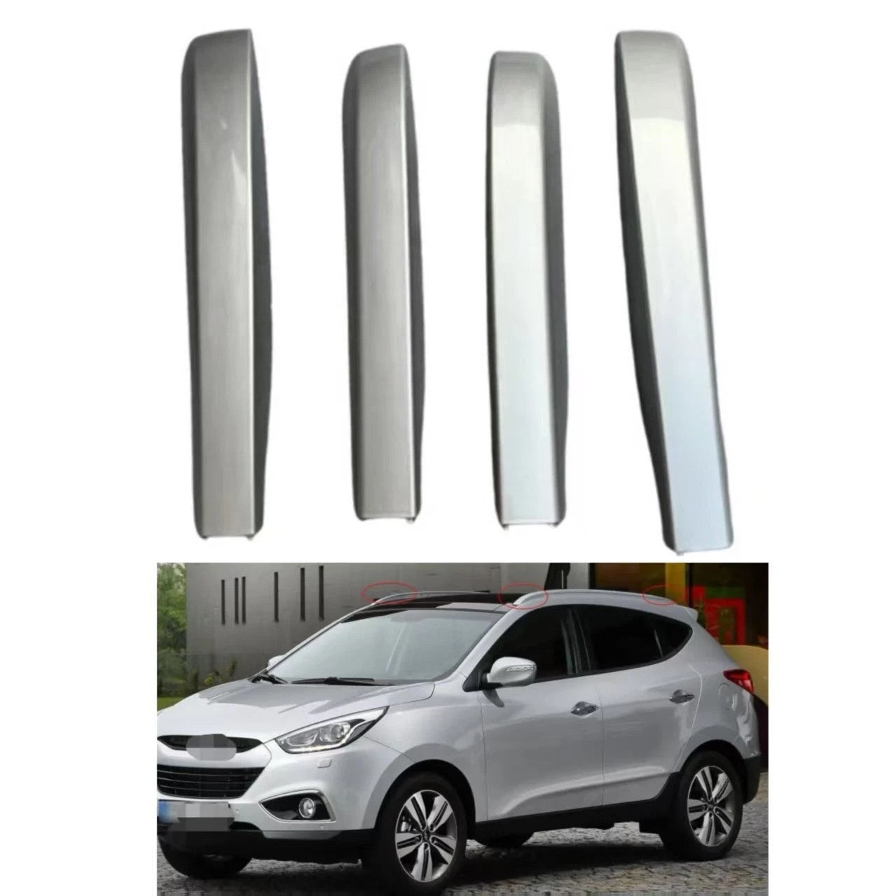 ya 5 8.7 4Pcs Roof Luggage Rack Cover for Hyundai IX35 for TUCSON 2011 2012 2013 2014 2015