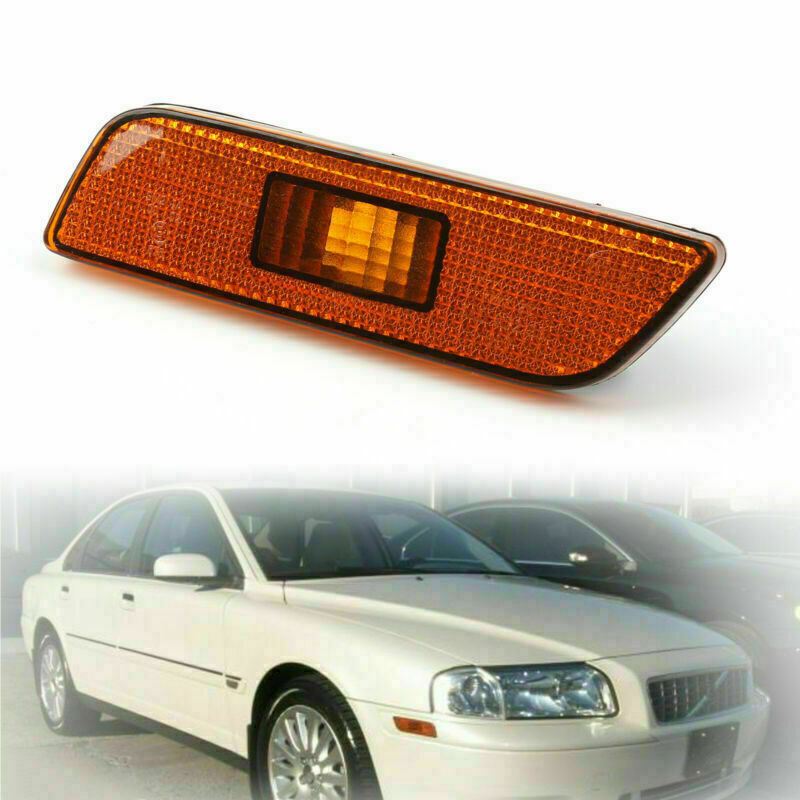 ya 1 8.5.1 1PC Front Bumper Side Marker Light Amber LEFT Side Fits for VOLVO S80 1998-2006