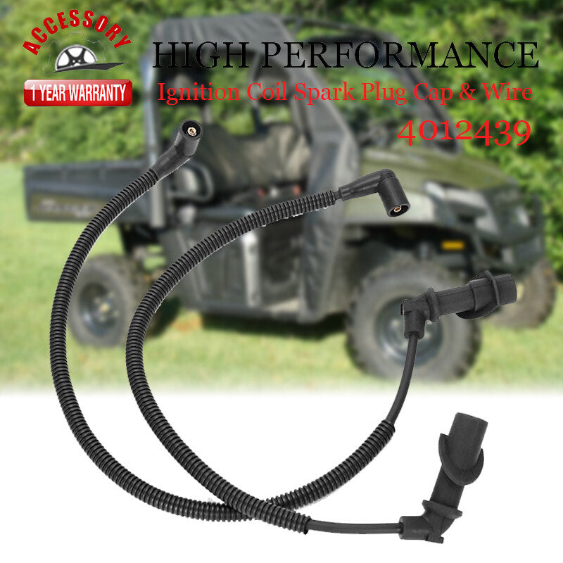 ya 27 7.2 Suitable for Polaris RZR HD XP Sportsman 800/700 2X ignition coil, spark plug cap, and wires.