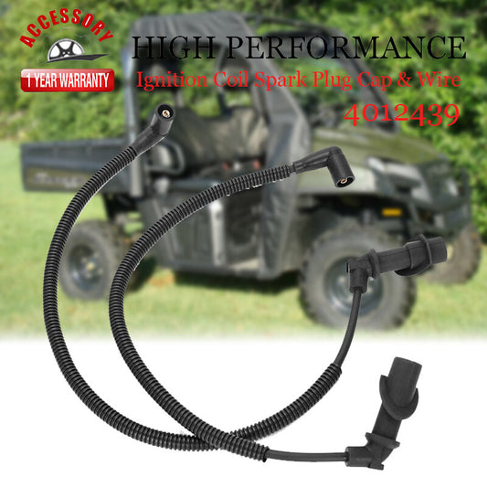 ya 27 7.2 Suitable for Polaris RZR HD XP Sportsman 800/700 2X ignition coil, spark plug cap, and wires.