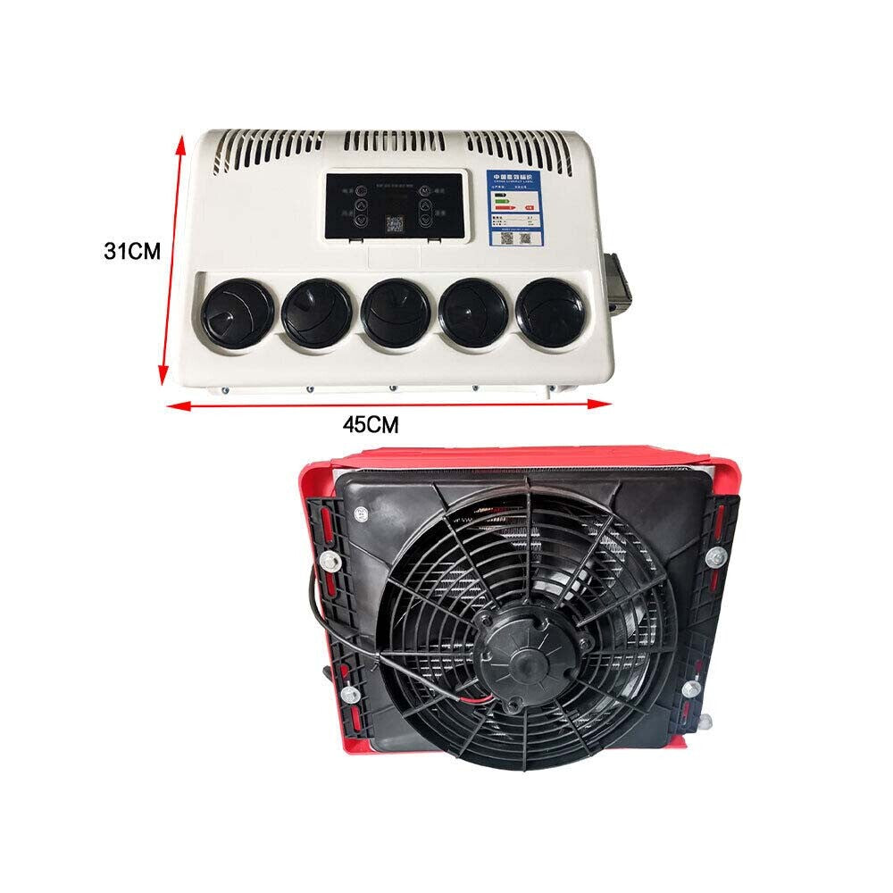 ya 5 8.7 12V 10000BTU Truck Cab Air Conditioner For Semi Trucks Bus RV Caravan Split A/C