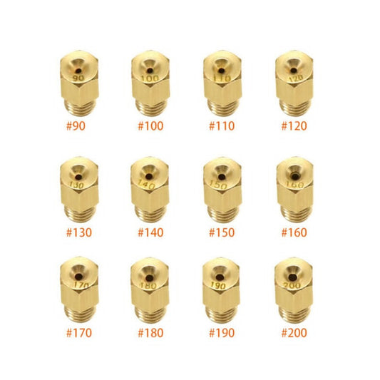 ya 3 6.23 12pcs/Set Carburetor Main Jet For Mikuni VM For TM Carb#90-#200 Jets Motorcycle