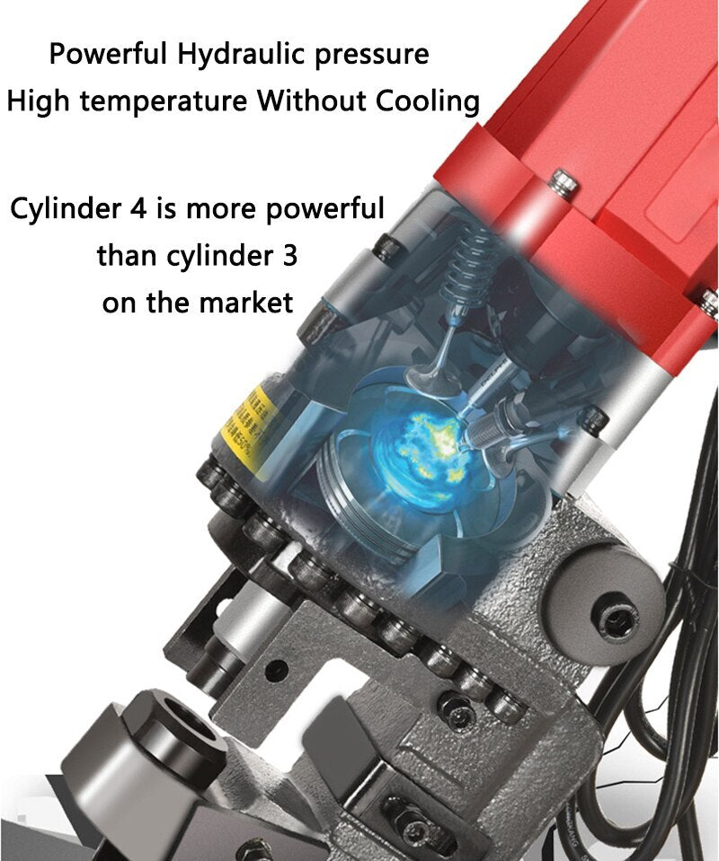 ya 26 1800W Portable Hydraulic Angle Steel Channel Steel Stainless Steel Hole Puncher