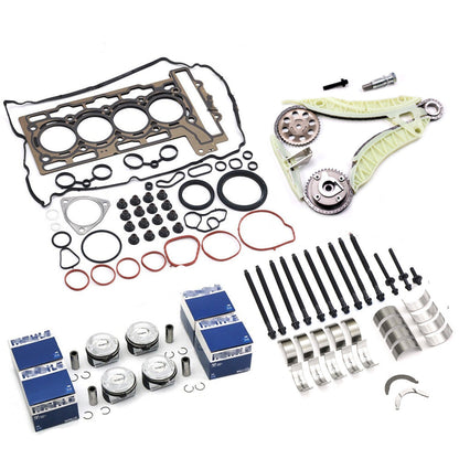 ya 11 10.28 Engine Rebuild Overhaul Kit w/ Timing Kit N14B16 1.6T for Mini Cooper S R55