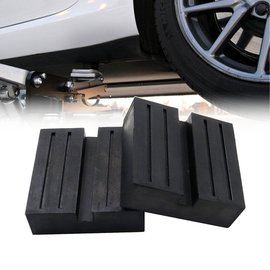 ya 1 6.30 2x Car Rubber Pad Block Hydraulic for Ram p Jacking Pads Trolley Jack Lifting Adapter