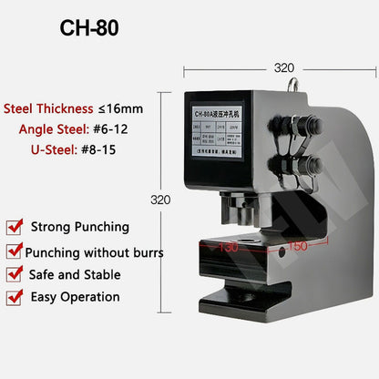 ya 26 Electric Split Hydraulic Punching Machine Channel Steel Puncher