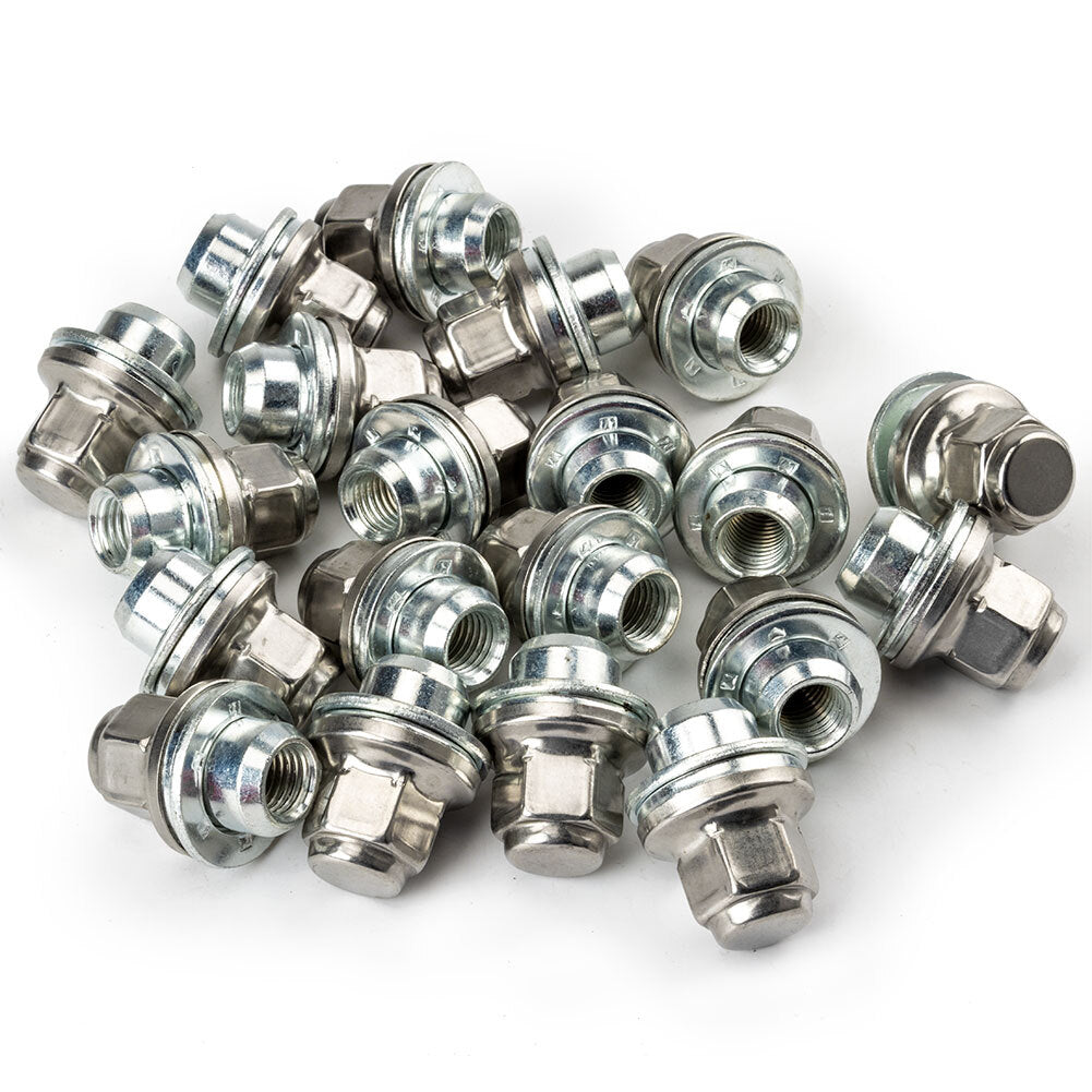 ya 5 8.7 20X WHEEL NUTS for Jaguar S-TYPE X-TYPE XJ XJR XF CHROME LUG BOLT STUD 19-22 New