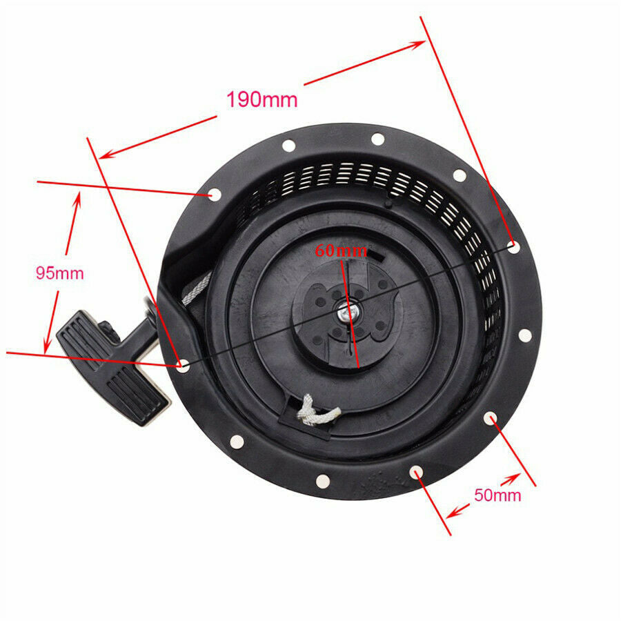 ya 5 8.7 for Yamaha MZ300 Engine Motor Generators Recoil Starter Pull Start Durable 190mm