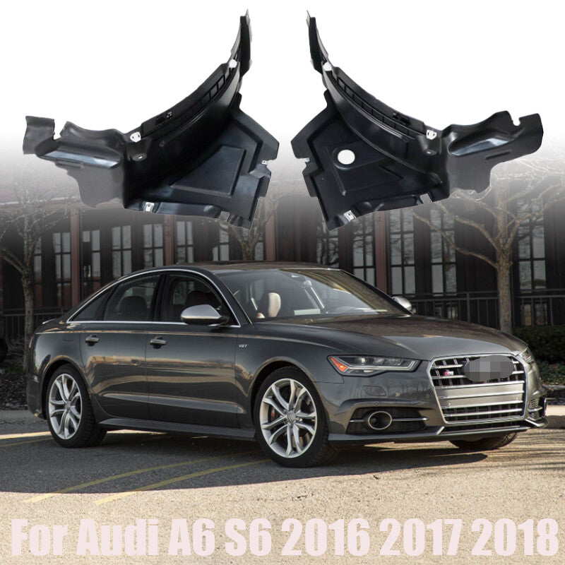 ya 7 6.10.2 Front Section Fender Liners for Audi A6 S6 2016 2017 2018 Front Left+Right Side