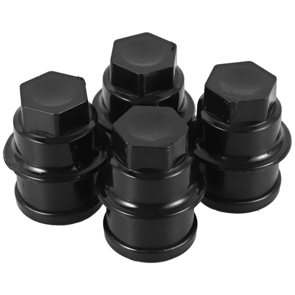 ya 5 8.7 4 Pcs Hub Nut Cover Wheel Rim Universal Lug Cap Covers Kit Black