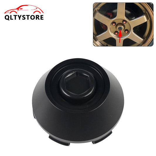 ya 1 7.4 1-piece set of 61mm wheel center caps wheel covers wheel rim caps car wheel covers black racing B-type