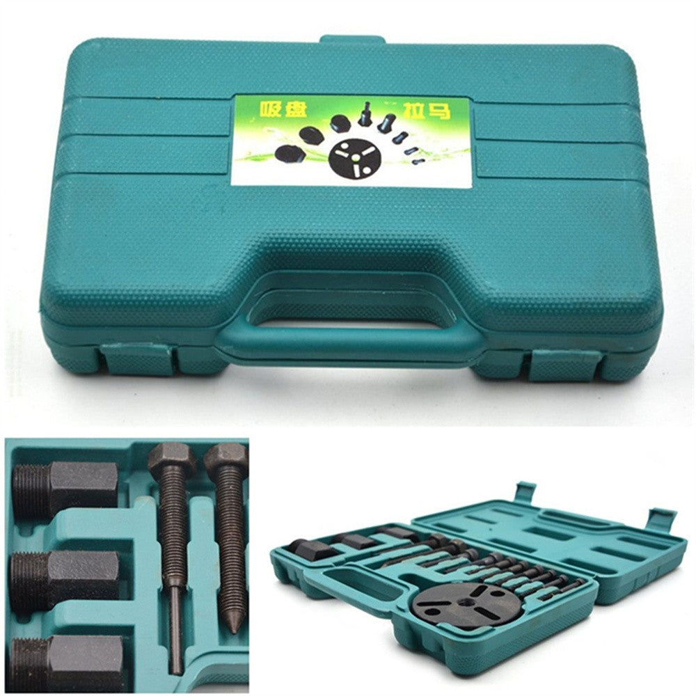 ya 5 8.7 14Pcs Car AC R134a R12 Compressor Clutch Sucker Puller Remover Repair Tools Kit