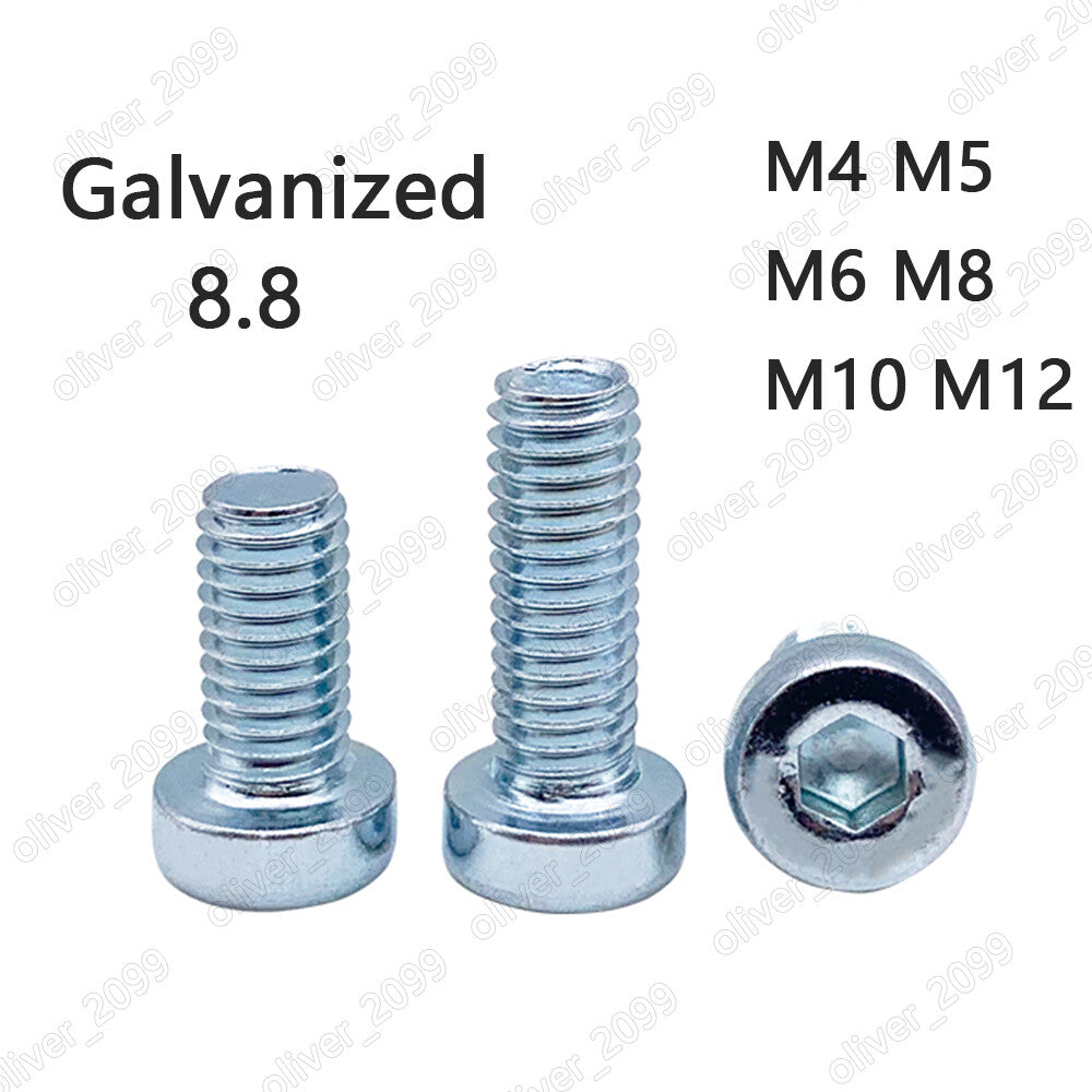 Galvanized 8.8 Hexagon Socket Head Cap Screws With Low Head M4 M5 M6 M8 M10 M12
