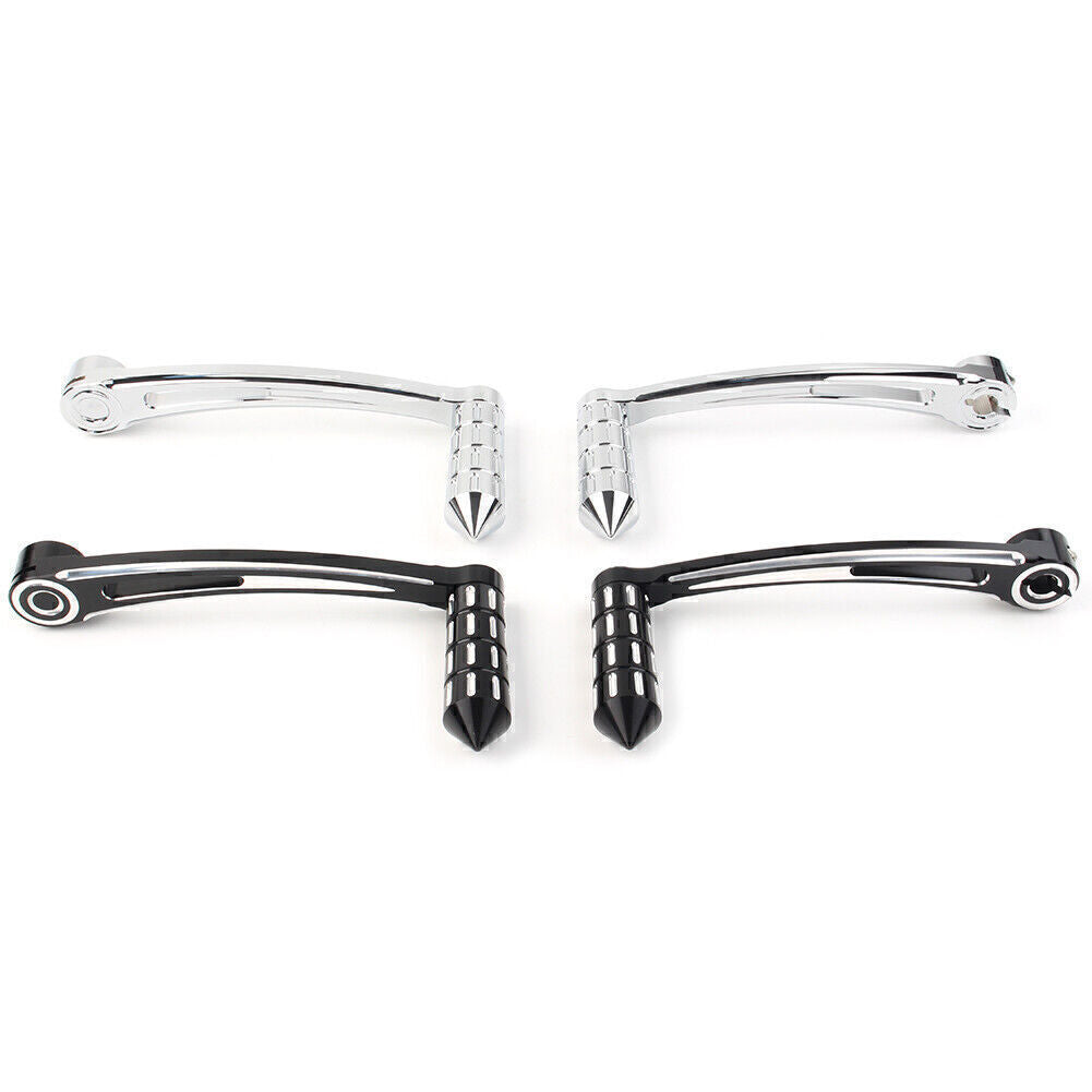 ya 5 8.7 Fit 2000-2015 for Harley FL Softail Models Heel Toe Shift Lever + Spike Shifter Pegs