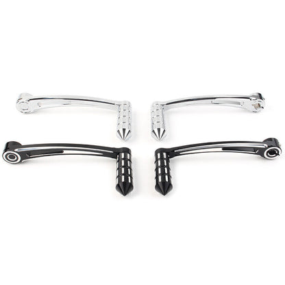 ya 5 8.7 Fit 2000-2015 for Harley FL Softail Models Heel Toe Shift Lever + Spike Shifter Pegs