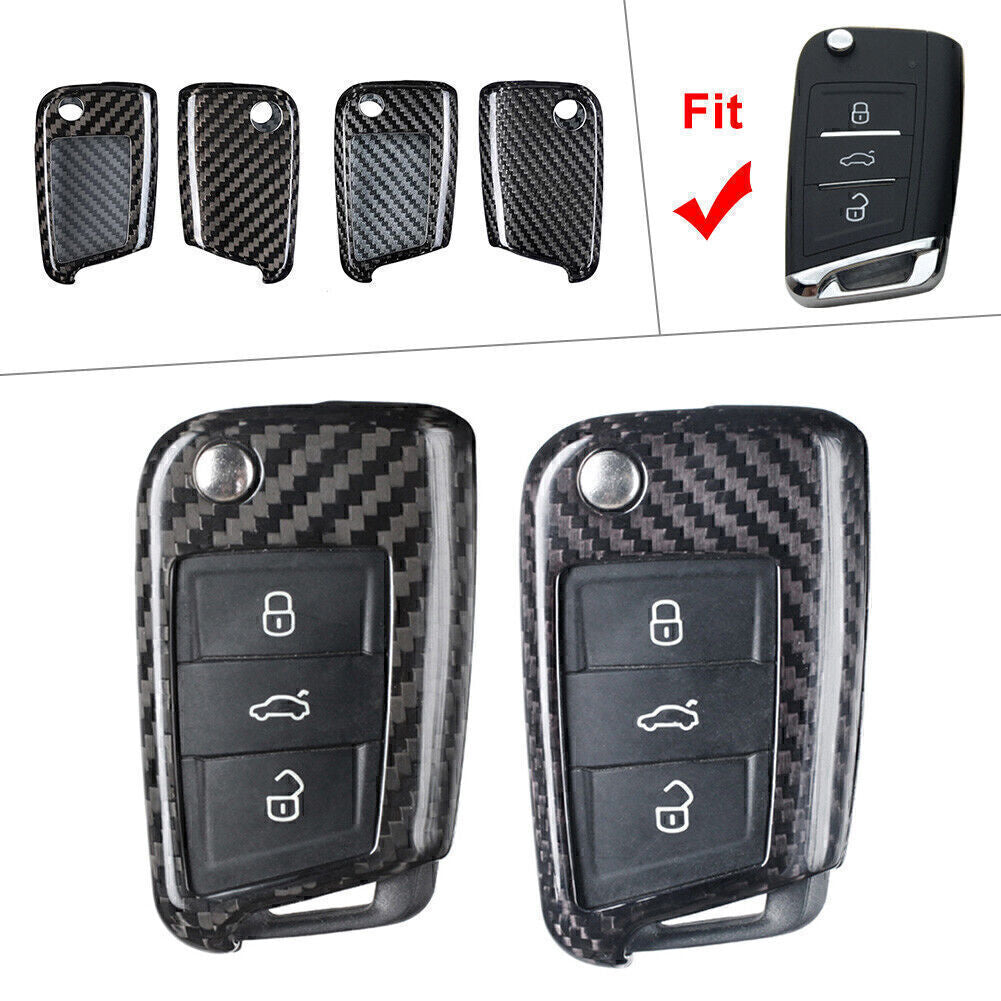 ya 10 5.28 for VW 2015-up MK7 for Golf GTI for JETTA Carbon Fiber Remote Key Shell Cover Case