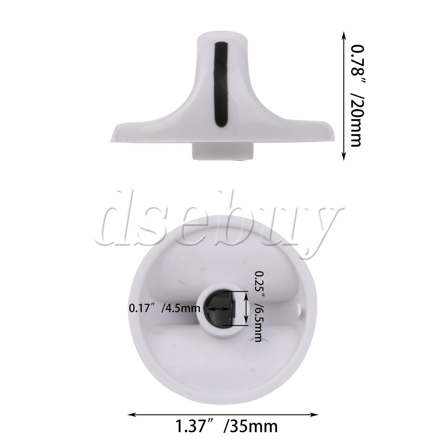 ya 26 4 Pieces Dryer Timer Knob Part 131666604 Replacement for Crosley White