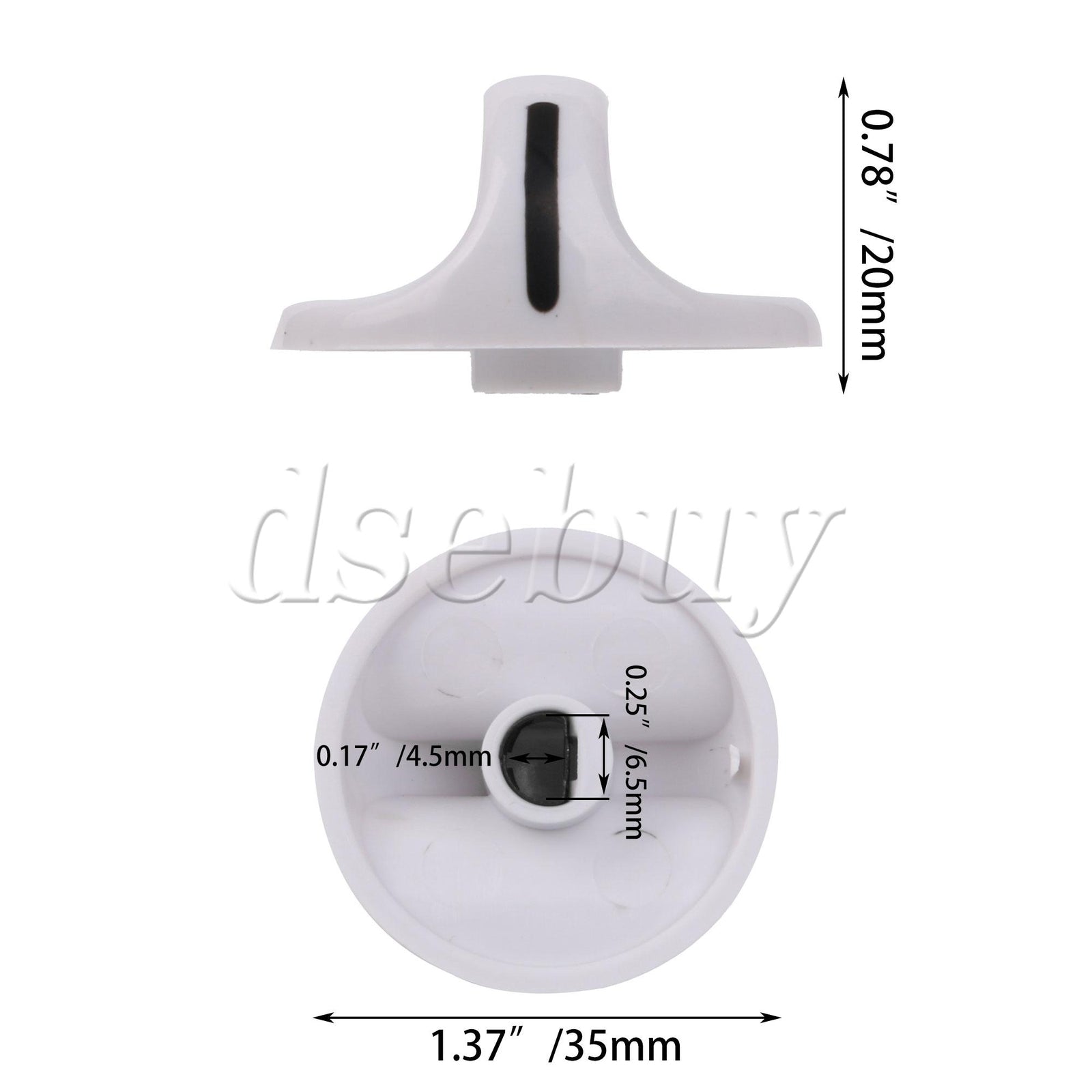 ya 26 4 Pieces Dryer Timer Knob Part 131666604 Replacement for Crosley White