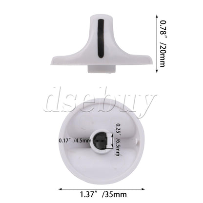 ya 26 4 Pieces Dryer Timer Knob Part 131666604 Replacement for Crosley White