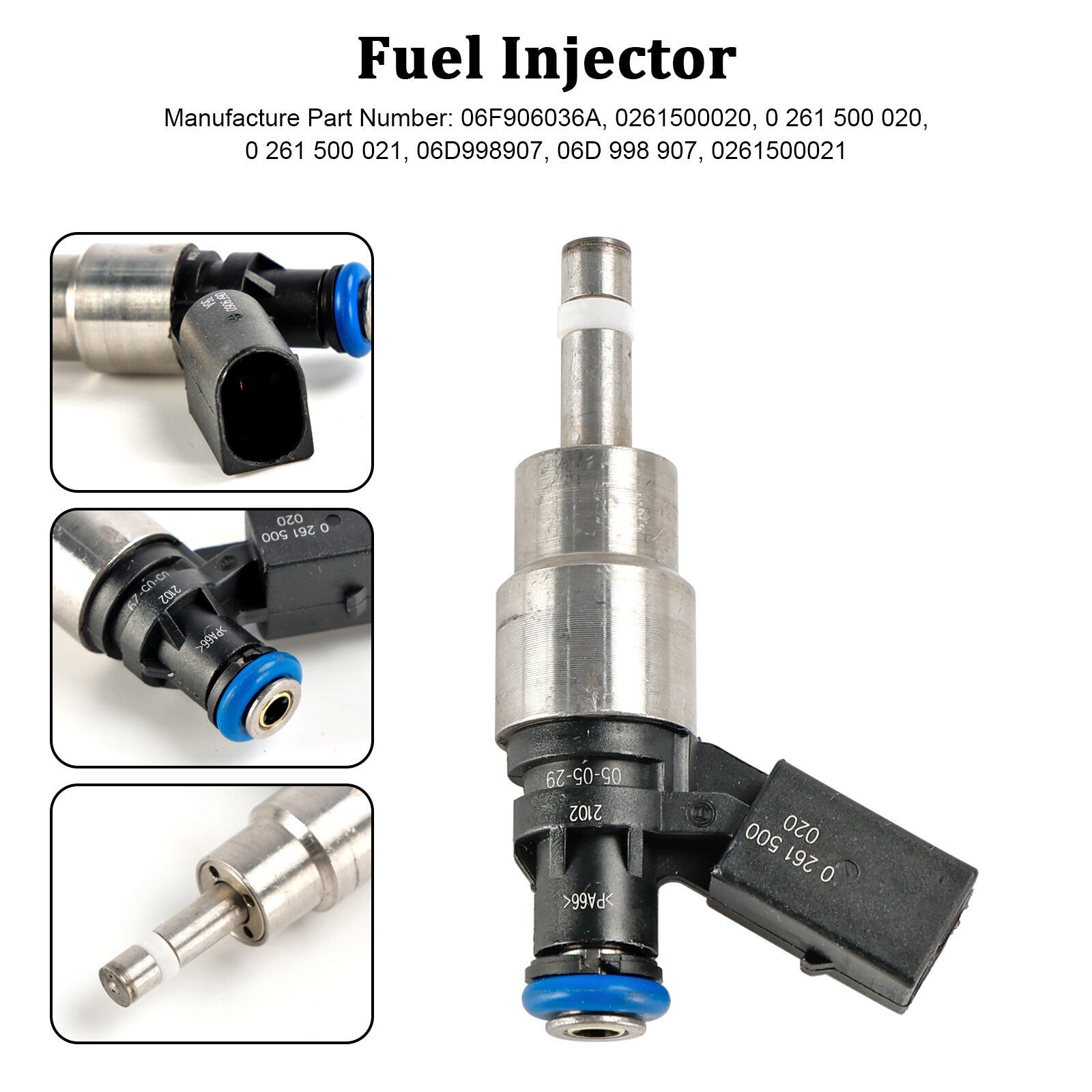 ya 1 8.5.4 1PCS Fuel Injector 06F906036A for Audi A3 A4 A6 for VW for Golf for Passat 2.0 Tfsi