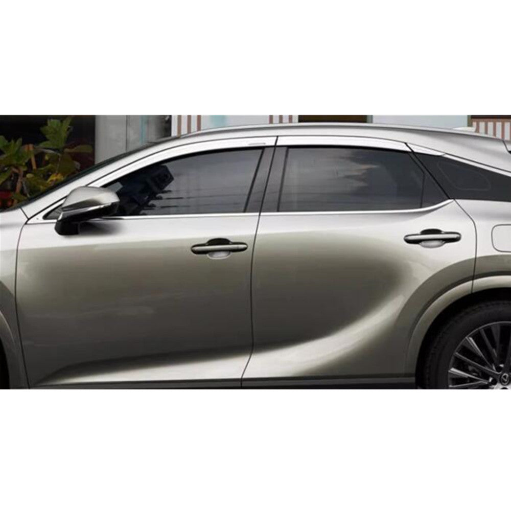 ya 4 6.17 Suitable for Lexus RX 2023 - 2024 Window Sun Visor Sunshade Rain Cover Chrome Style