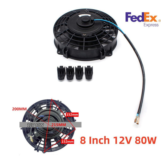 ya 12 5.22.2 Car Engine Cooling Fan For Radiator A/C System Transmission Intercooler 8 12V