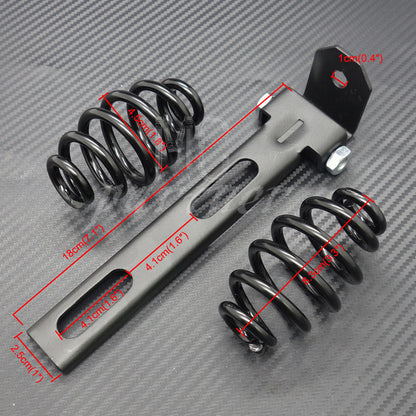ya 5 8.7 Black Solo for Seat 3 Springs Bracket Mounting Kit for Harley Chopper Bobber Custom