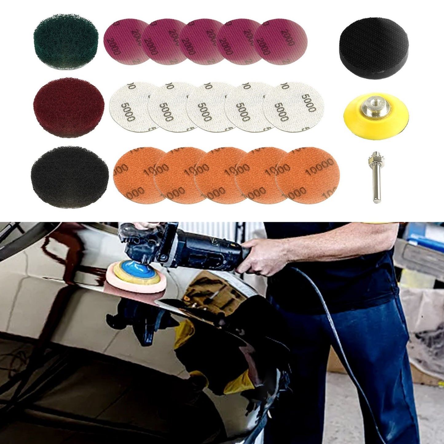 ya 14 Improves visibility Polishing Restoration Headlight Kit Electric Drill