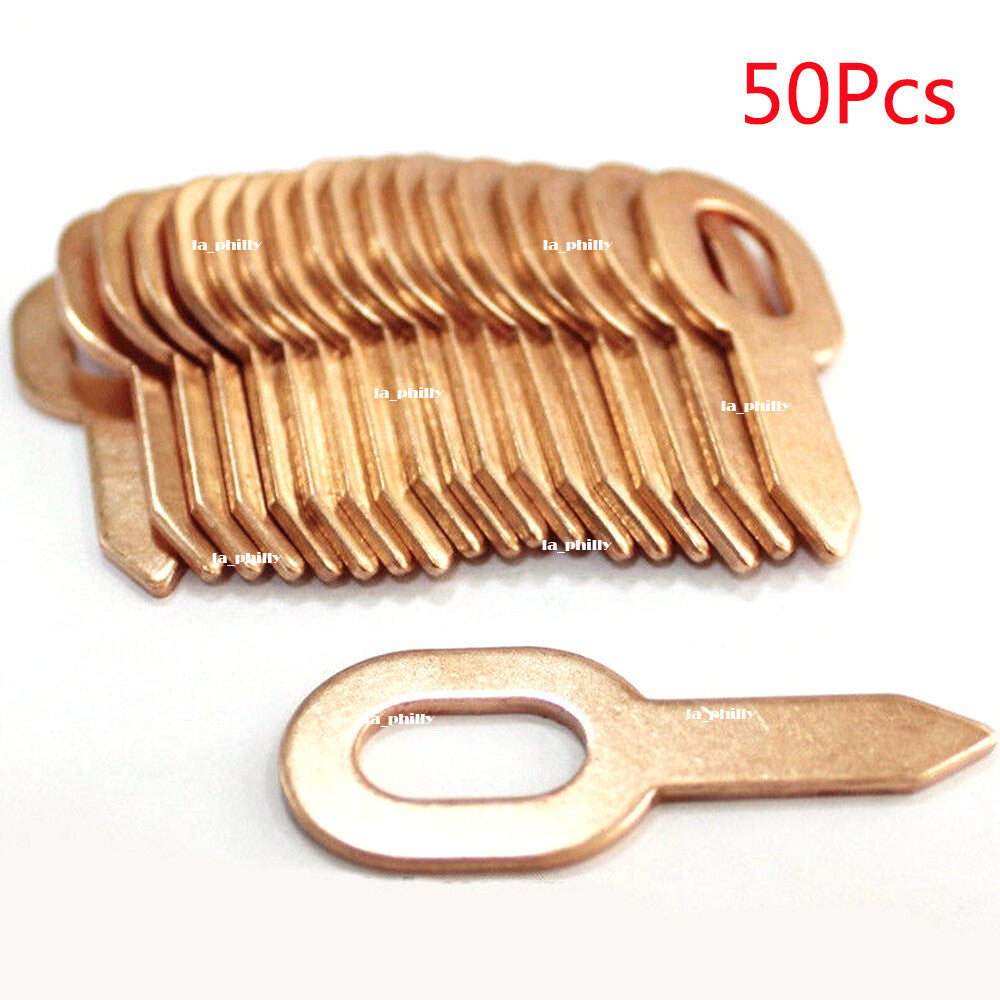ya 1 6.30 50Pcs Copper Plated Oval Dent Puller Rings Car Body Paintless Lifter Puller