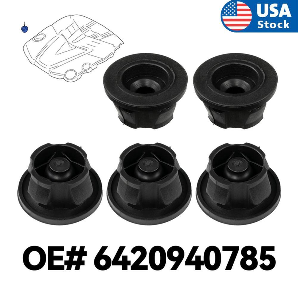 ya 27 7.20 5x Car Engine Cover Grommet Buffer Rubber Trim for Mercedes-Benz W204 6420940785