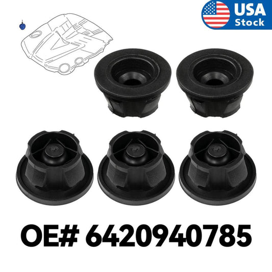 ya 27 7.20 5x Car Engine Cover Grommet Buffer Rubber Trim for Mercedes-Benz W204 6420940785