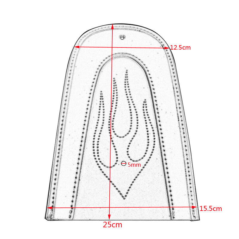 ya 5 8.7 Black Flame Rear Solo for Seat Fender Bib for Harley Sportster 883 1200 XL 04-16