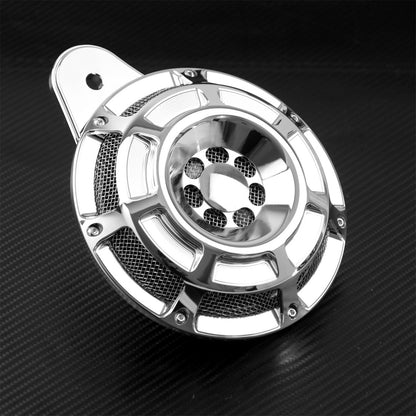 ya 5 8.7 CNC Chrome 110 Decibel Horn Speaker Fit for Harley Dyna 1999-2017 Softail 00-17