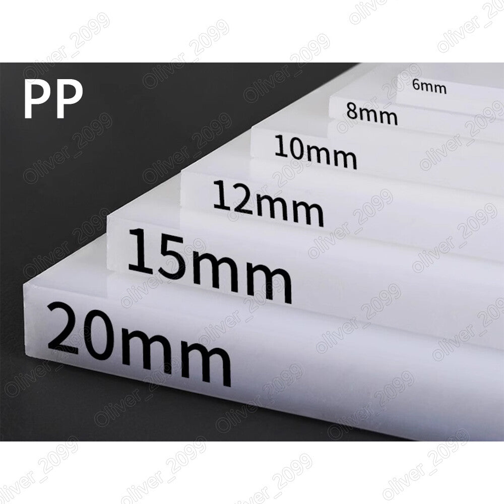 PP polypropylene Plastic Flat Board Plate Sheet Select Size