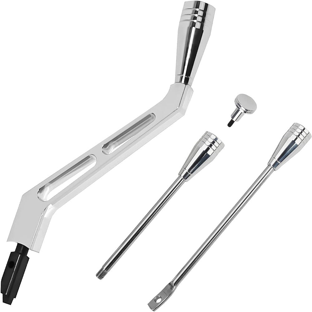 ya 12 5.22 Car Column Shifter Lever Turn Signal Hazard Tilt Kit Polished For GM for Chevy for Buick